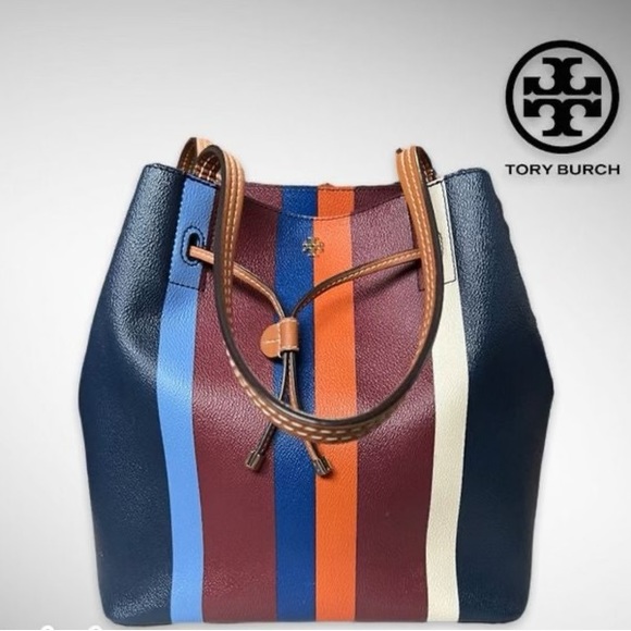 Tory Burch Kerrington Striped Drawstring Tote
Bucket Blue - Picture 10 of 12